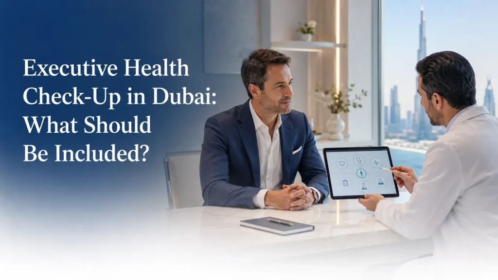 executive health checkup Dubai preventive assessment